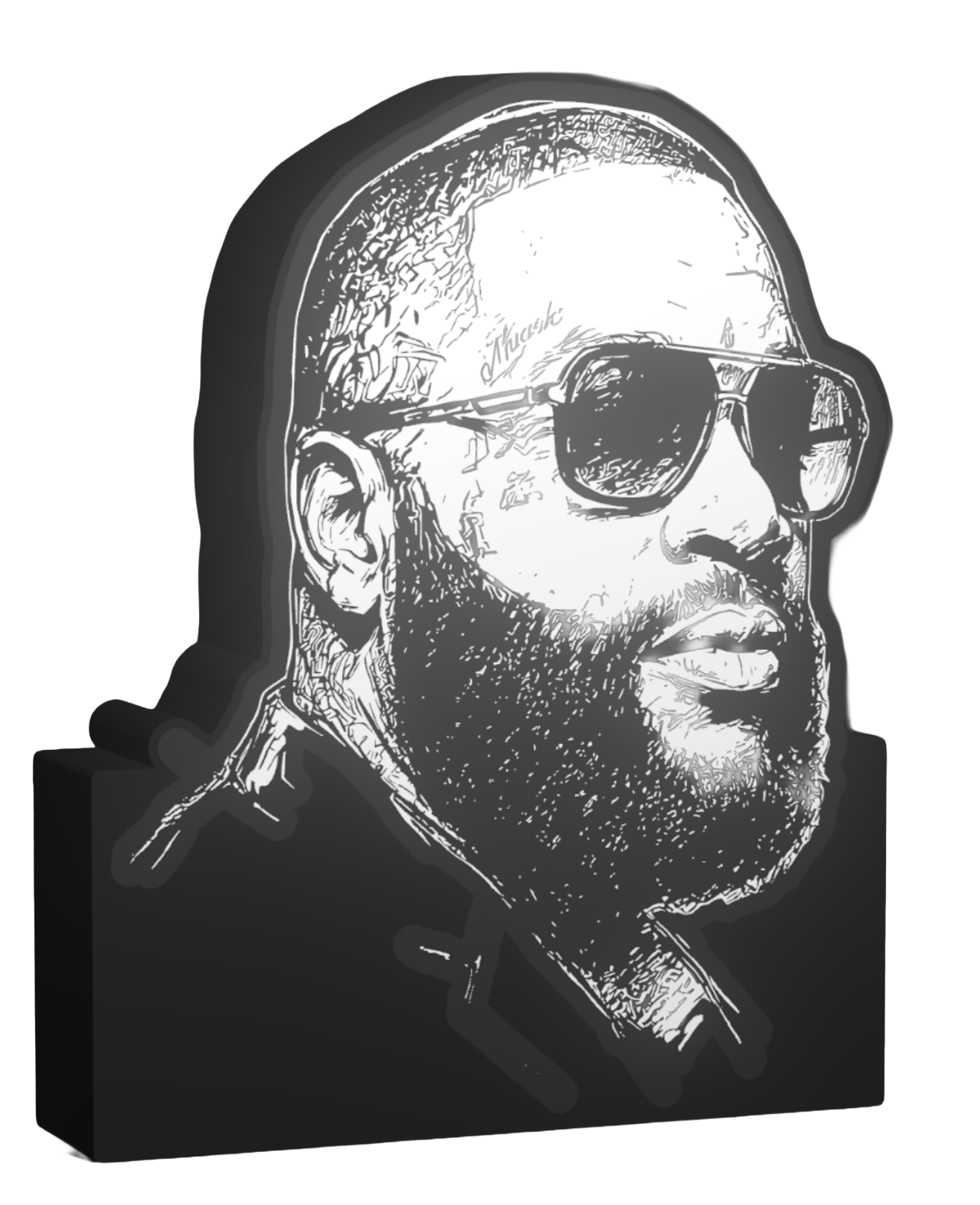 Rick Ross themed lightbox